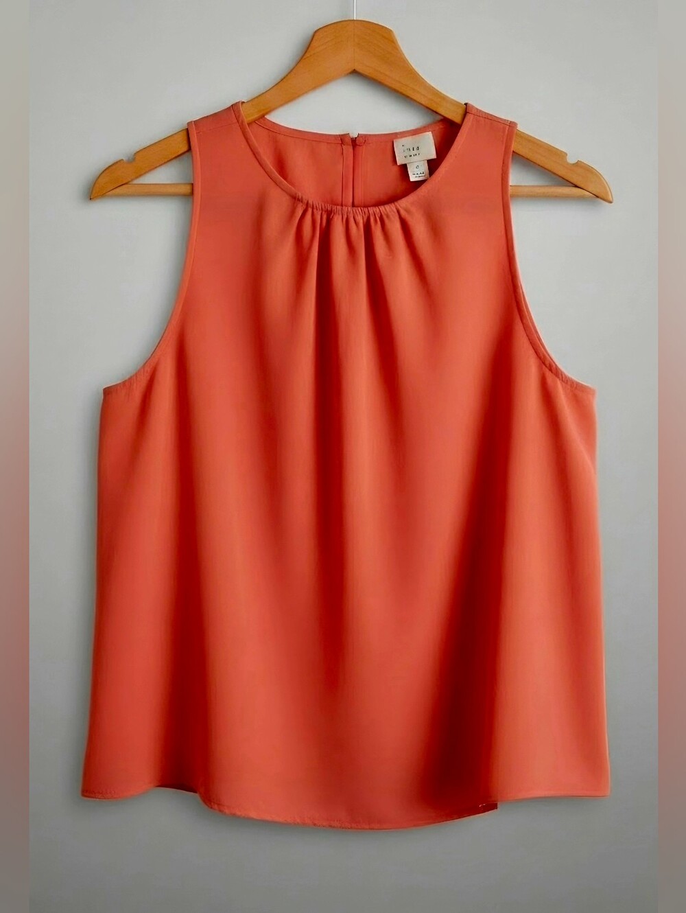 Marina Coral Sleeveless Blouse